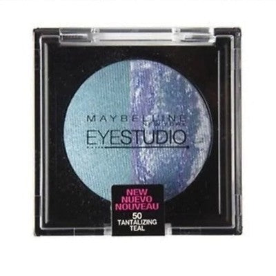 Maybelline Eye Studio Color Pearls Eyeshadow Duo 50 Tantalizing Teal New