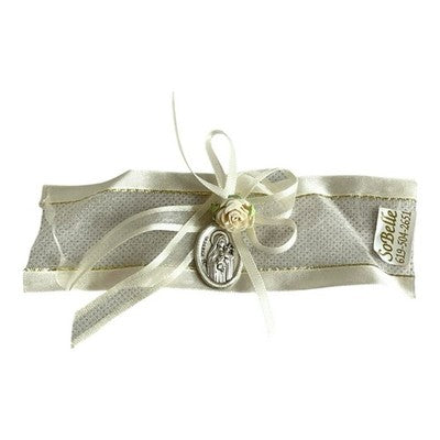 SoBelle Religious St. Therese Guardian Angel Crib Medal Silver Tone New