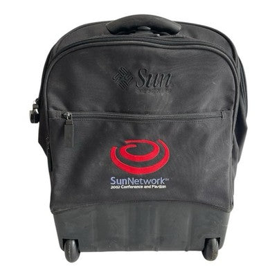 SunNetwork 2002 Conference Rolling Backpack Travel Bag Laptop Sleeve VGC