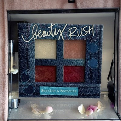 Rare Victoria's Secret Beauty Rush Lip Gloss Palette Berries & Bootcuts Display