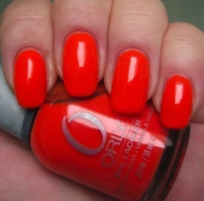 ORLY Nail Lacquer Nail Polish Orange Punch 0.6 fl. oz Full Size Rare New
