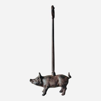Rare Vintage Cast Iron Pig Doorstop Farmhouse Decor 20.5 Inch Heavy Victorian VG
