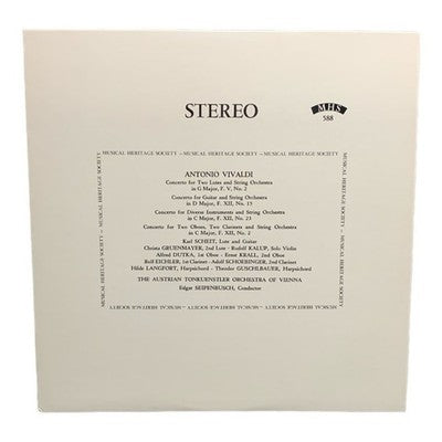 LP Antonio Vivaldi - Concerti For Lutes, Guitar And Diverse Instruments