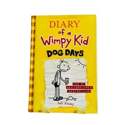 Diary of a Wimpy Kid Book 4 Dog Days Jeff Kinney Summer Vacation Hardcover VG