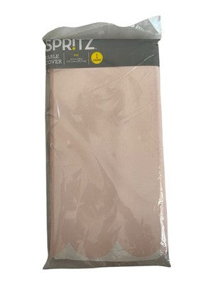 Spritz Blush Pink Paper Table Cover 54x108" Party Tablecloth New Sealed