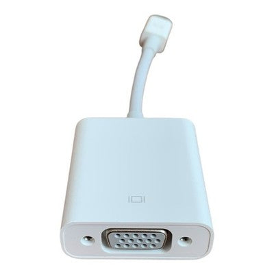 White Mini DisplayPort to VGA Adapter Very Good Condition