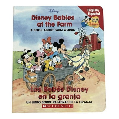 Baby's First Disney Books Disney Babies at the Farm Board Book Scholastic VG