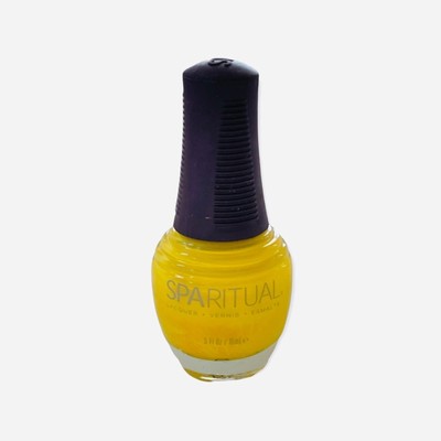 SpaRitual Nail Polish Nail Lacquer Color ENLIGHTENED SOUL Yellow Vegan 0.5 New