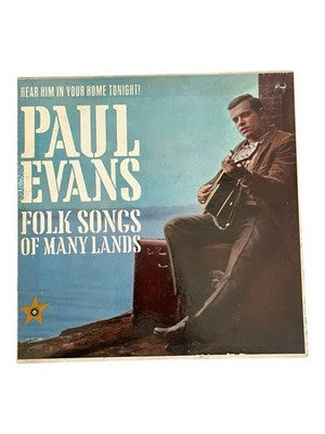 Paul Evans Folk Songs of Many Lands LP Vinyl Record Carlton VG+ Rare