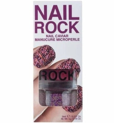 Nail Rock Caviar 3D Manicure Set Pluto Pink Nail Polish Micro Pearls NIB