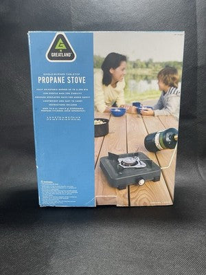 Greatland Single Burner Tabletop Propane Stove Portable Camping Grill