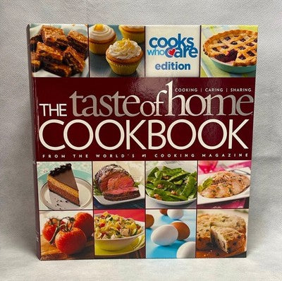 Taste of Home Cooks Who Care Edition Hardcover Cookbook 738 Pages 9x10" VG