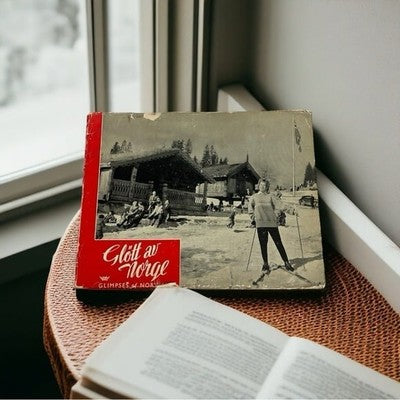 Rare Vintage 1957 Gløtt av Norge Glimpse of Norway History Culture Photo Booklet