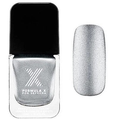 SEPHORA FORMULA X Nail Polish NEED FOR SPEED Silver Nail Lacquer New