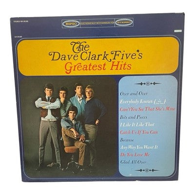 Dave Clark Five's Greatest Hits LP Vinyl Epic BN 26185 Stereo British Invasion