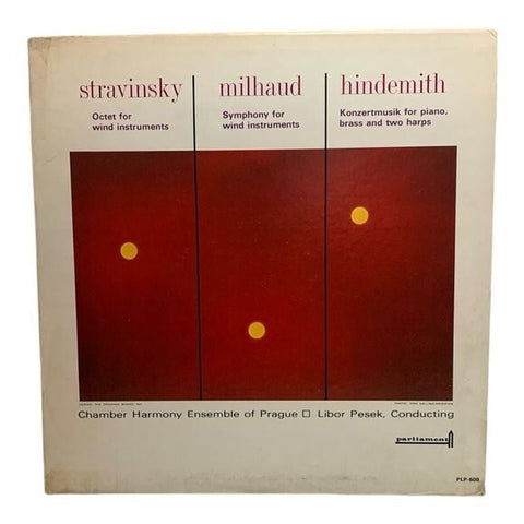 LP Paul Hindemith - Octet ‧ Symphony ‧ Konzertmusik Vinyl Record