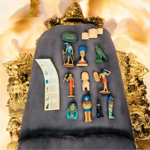 Safari Ltd Ancient Egypt Toob 12pc Mini Figurines Cleopatra Sphinx Educational