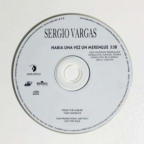 Rare! CD Sergio Vargas – Habia Una Vez Un Merengue
