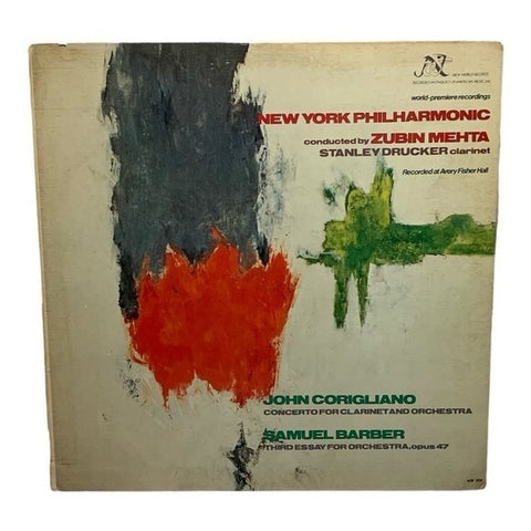 LP The New York Philharmonic Orchestra - Concerto For Clarinet And Orchestra