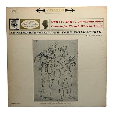 LP Leonard Bernstein, The New York Philharmonic Orchestra - Pulcinella Suite