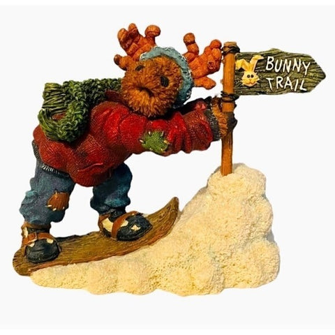 Vintage 2001 Boyds Bears Murdock Mufflemoose Figurine NIB Moose Troop