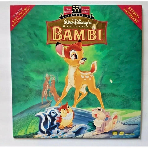 Walt Disney Bambi LaserDisc Limited Edition 1942 Classic VG+ Disc NM Sleeve