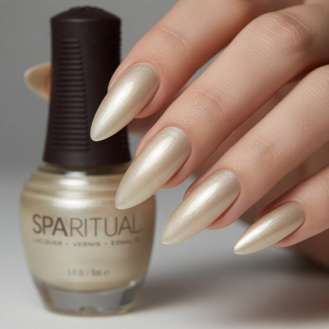SpaRitual Nail Polish LIGHT SHIMMER Vegan Nail Lacquer Nail Color New 0.5oz