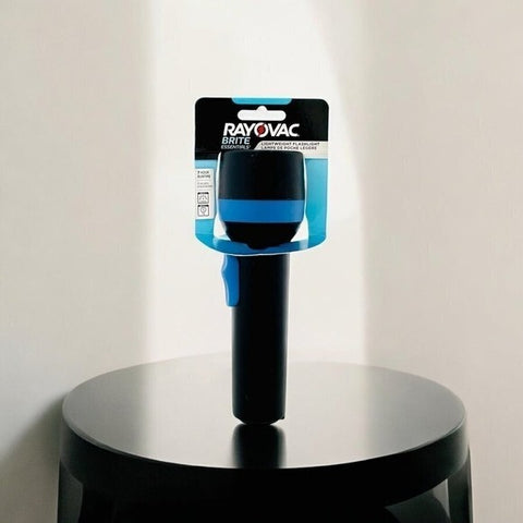 RAYOVAC Brite Essentials Flashlight 9 Lumens 75m Beam 7hr Runtime New