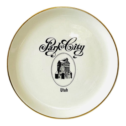 Utah Park City Souvenir Ceramic Plate Wall Decor Collectible Memorabilia 7.25"