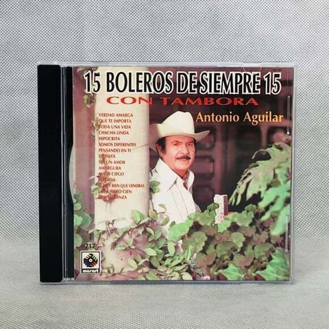 Rare! CD Antonio Aguilar - 15 Boleros De Siempre 15 Con Tambora