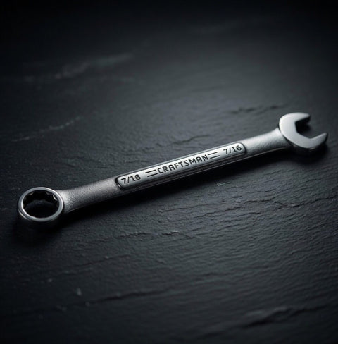 Craftsman Industrial 7/16" Combination Wrench USA Forged Steel VG