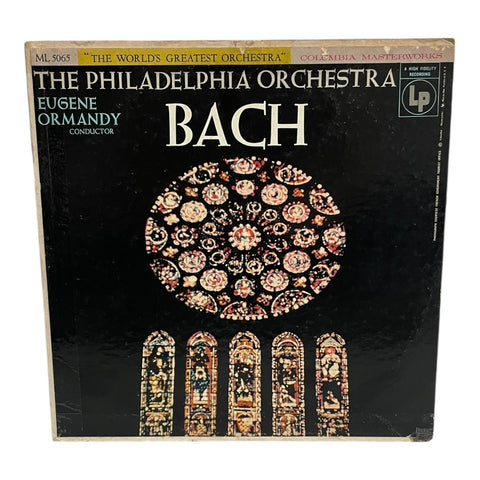Bach Philadelphia Orchestra Eugene Ormandy Vinyl LP 1955 Columbia ML 5065