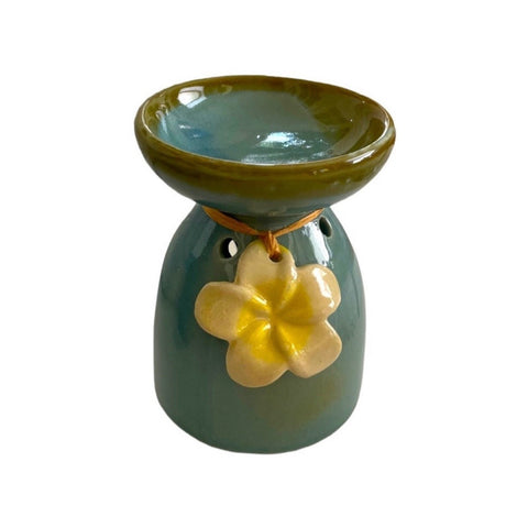 Ceramic Essential Oil Burner Floral Design Aromatherapy Diffuser TeaLight Holder