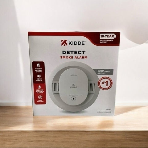Kidde Smoke Detector 10-Year Battery Powered LED Warning Indicators NIB 20SD10