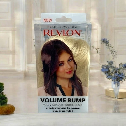 Revlon Volume Bump Hair Bun Blonde 8"-9" Synthetic Hair Attachment NIB Comb