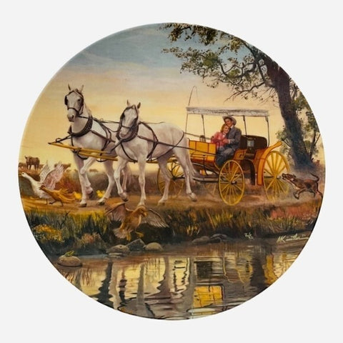 Edwin Knowles Oklahoma Surrey Fringe Plate 1985 Rodgers Hammerstein Kunstler NIB