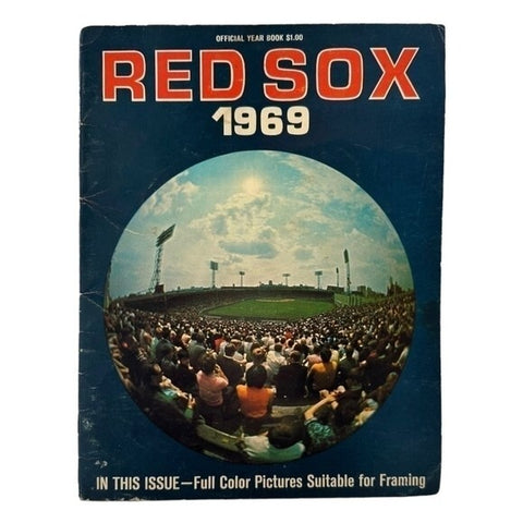 1969 Boston Red Sox Official Yearbook 48 Pages Vintage MLB Baseball Program