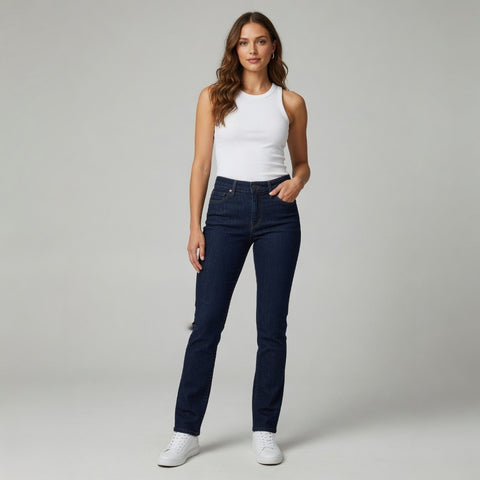 Gap 1969 Women's Dark Wash Always Skinny Jeans 29/8R Mid Rise Stretch Excellent
