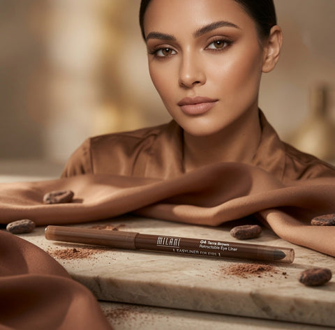 Milani 04 Terra Brown Dual-End Retractable Eye Liner Pencil New Display Item