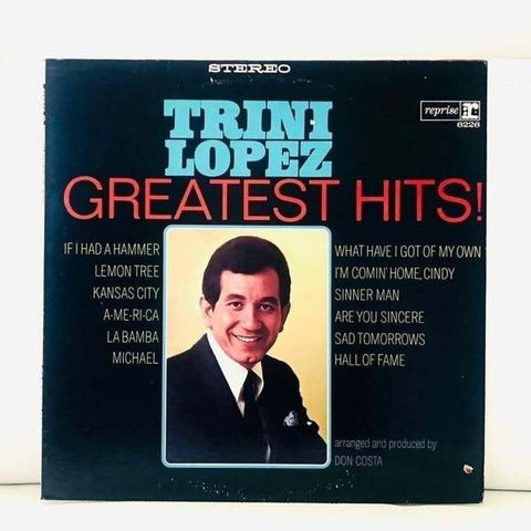 LP Trini Lopez - Greatest Hits! Vinyl Record