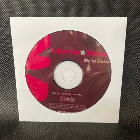 CD Monte Rosa -Me La Robo Promo CD Single Rare Music VG+ Condition Envelope