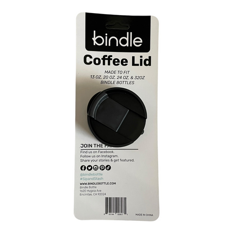 Bindle Bottle Coffee Lid Black Fits 13oz 20oz 24oz 32oz Bottles NIP