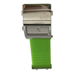 Dolce & Gabbana D&G Stainless Steel Watch Blue Leather Green Rubber Straps 3ATM
