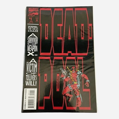 Marvel Comics Deadpool Circle Chase #1 Aug 1993 Weapon X Direct Edition NM New