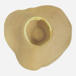 Wide Brim Floppy Straw Sun Hat Natural Tan Foldable Beach Women One Size VG