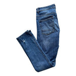 Zara Mens Blue Denim Distressed Ripped Slim Fit Jeans Size 30 VG