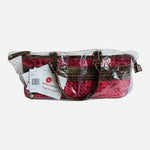 Samantha Brown Red Insulated Wine Purse Woven Picnic Travel Bag NWT