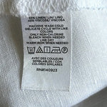 LOFT Sweetheart Button Front Flare Dress White Linen Blend Dress Size 2 NWT