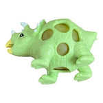 Pair of 3" Squeeze Ball Mesh Dinosaur Toys Anti Stress Dinosaurs