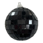 Black Mirror Disco Ball Ornament 4.75"x6" Christmas Holiday Party Decoration